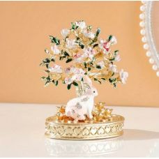 Rabbit & Cherry Blossom Jewelry Box